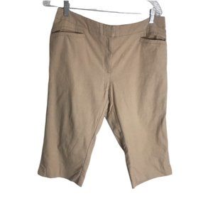 Studio 1940 Women's Capri Pants Size 12 Beige  Stretch